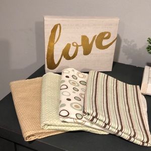 FOUR Carters swaddling blankets